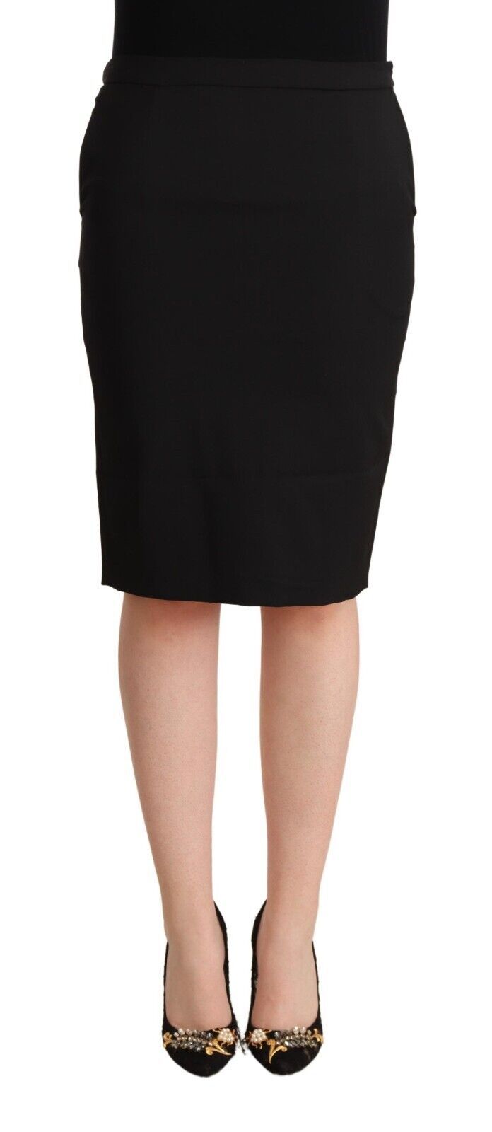GF Ferre Chic Pencil Cut Knee-Length Skirt
