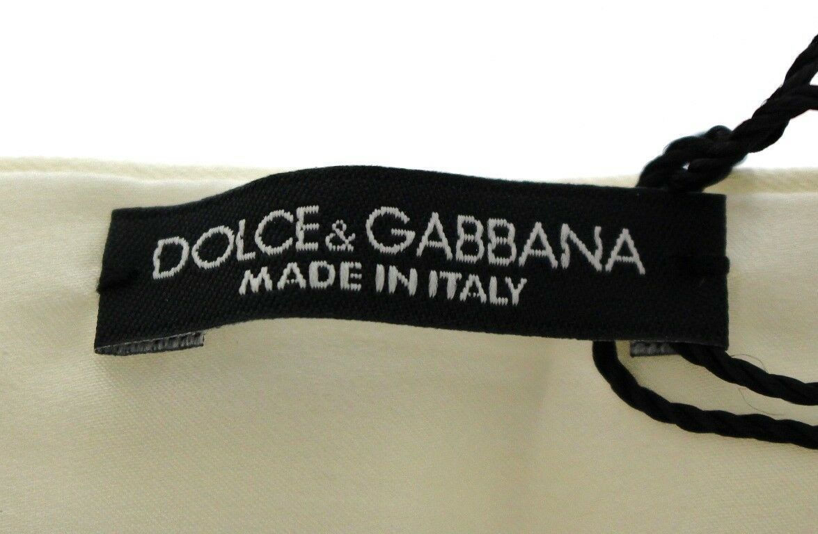 Dolce & Gabbana Exclusive White Silk Evening Cummerbund