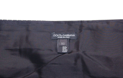 Dolce & Gabbana Elegant Black Silk Polka Dot Cummerbund