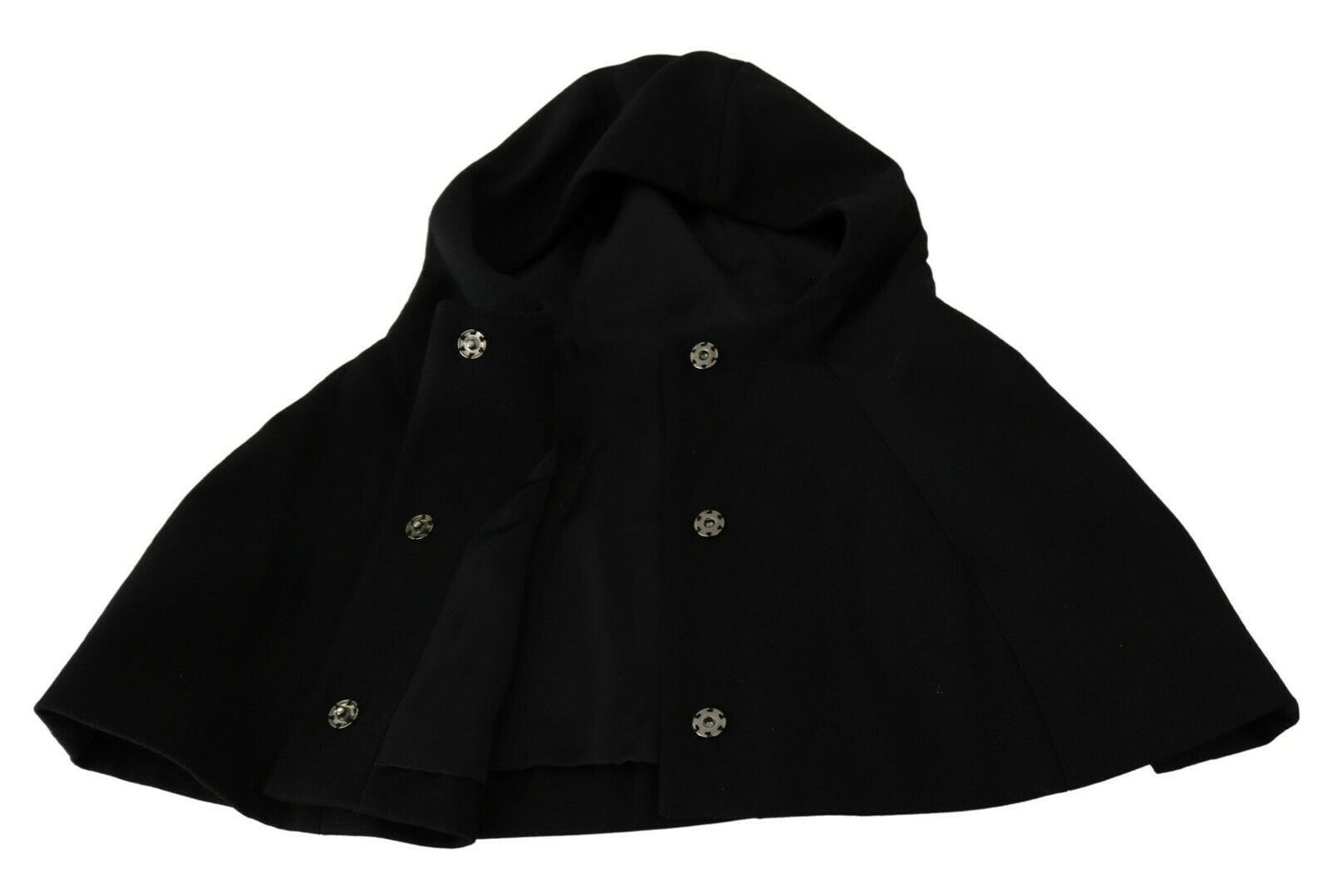 Dolce & Gabbana Elegant Black Hooded Scarf Wrap