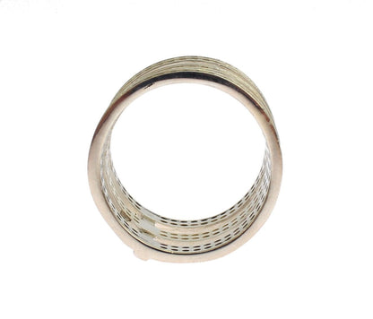 Nialaya Silver Crystal Adorned Statement Ring
