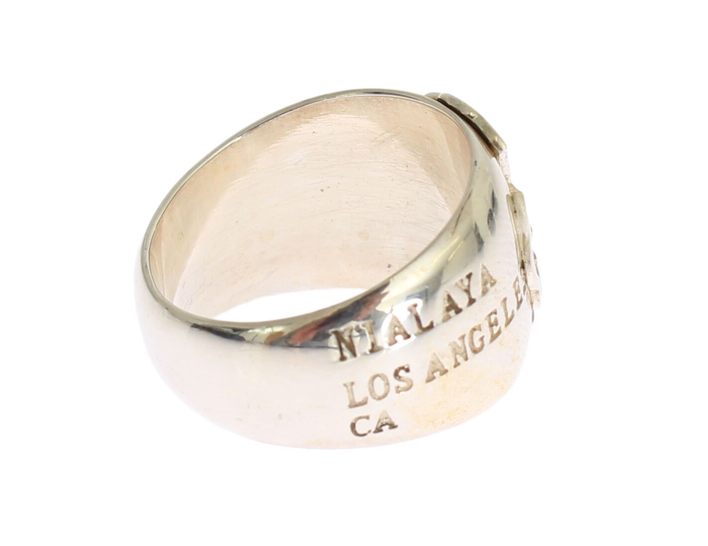 Nialaya Elegant Sterling Silver Statement Ring