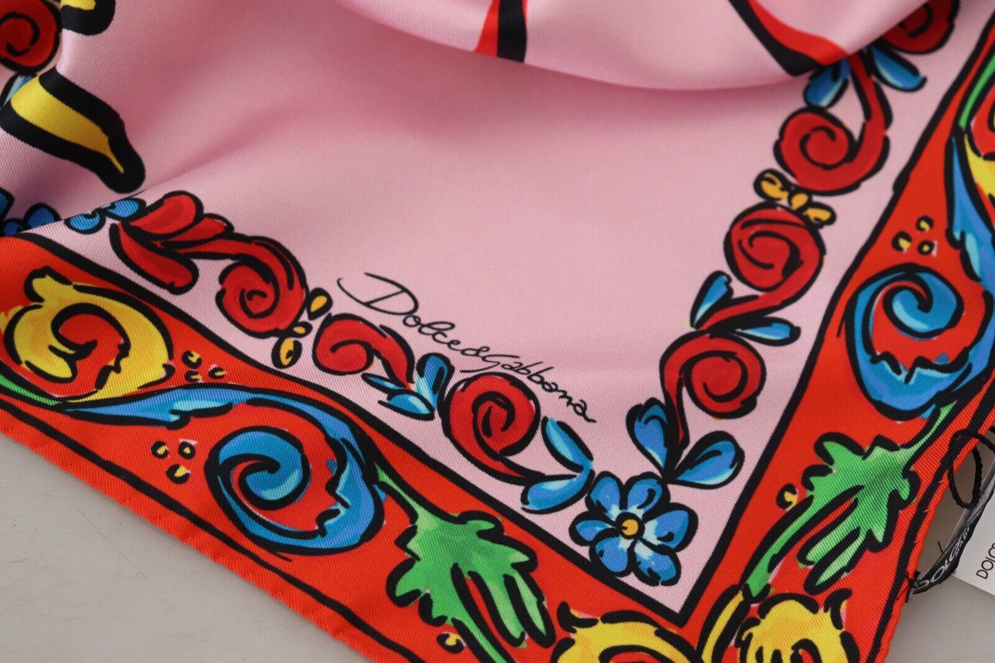 Dolce & Gabbana Multicolor #DGLovesLondon Silk Wrap Scarf