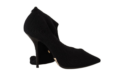 Dolce & Gabbana Elegant Stretch Socks Boots in Black