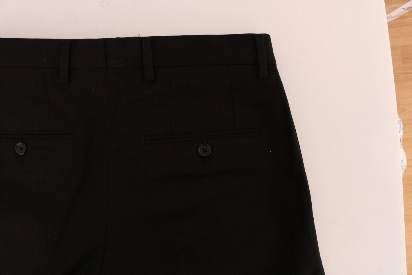 Dolce & Gabbana Black Men Straight Trouser Cotton Pants