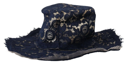 Dolce & Gabbana Elegant Wide Brim Blue Hat