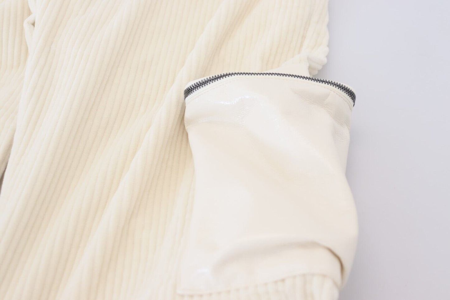 Dolce & Gabbana Off White Corduroy Zipper Pocket Trouser Pants