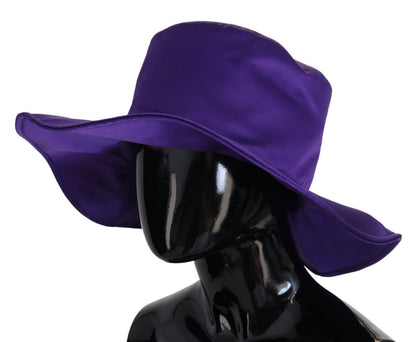 Dolce & Gabbana Purple Silk Stretch Top Hat