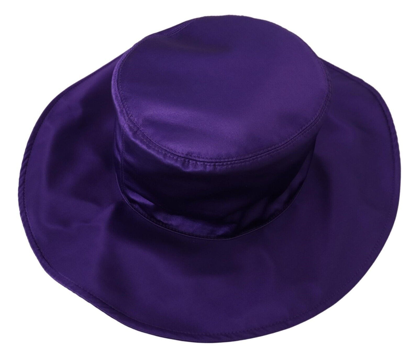 Dolce & Gabbana Purple Silk Stretch Top Hat