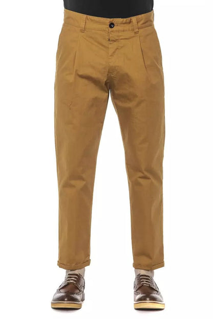 PT Torino Brown Cotton Jeans & Pant
