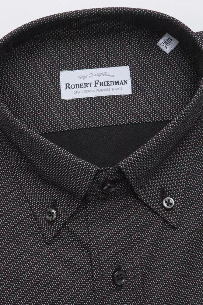 Robert Friedman Black Cotton Shirt