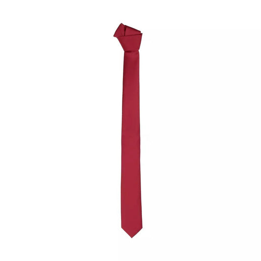 Emilio Romanelli Elegant Pink Silk Slim Tie