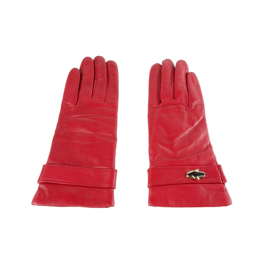 Cavalli Class Chic Lamb Leather Lady Gloves in Pink